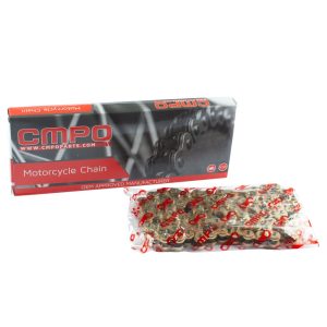 CMPO Motorcycle Drive Chain 428-124 Links Gold