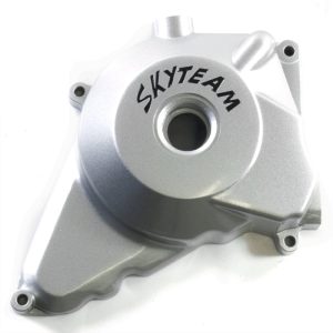 Left Silver Engine Casing with Skyteam Logo for ST50-3TR, ST50-3SM, ST125-8A