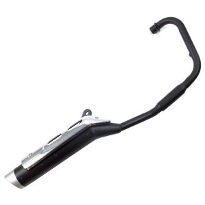 125cc Black Exhaust System EURO 4 with Chrome Guard for ZS125-79-E4, ZS125-79H, ZS125-79-E5