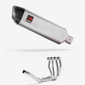 Lextek Matt Stainless Steel VP1 Exhaust System 300mm for Suzuki GSX 1300 R Hayabusa (21-24)