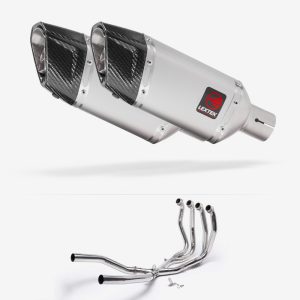 Lextek Matt Stainless Steel SP5 Exhaust System 200mm for Suzuki GSX 1300 R Hayabusa (21-24)