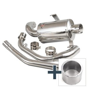 Lextek Stainless Steel Exhaust Header with Gasket for Lexmoto LXS 125 Euro 5