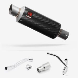 Lextek Carbon Fibre GP8C GP Stubby Exhaust System 240mm for Pulse XF250GY (06-15)