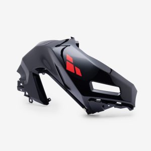 Right Fuel Tank Trim Panel Gloss Black/Red Decal