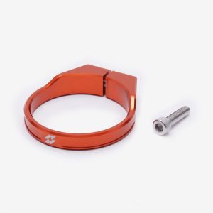 Full-E Charged Steering Tube Riser Reinforcing Clamp Orange