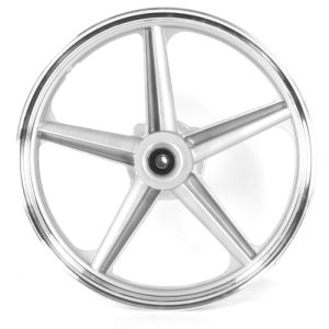 Front Silver 5 Spoke Wheel 18 x 1.85inch (Disc Brake)