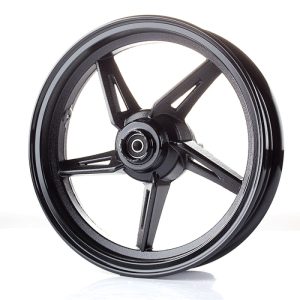 Front Black Wheel 12 x 2.50inch for LJ50QT-N, LJ50QT-9M, LJ125T-9M-E5, LJ50QT-9M-E5