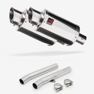 Lextek Stainless Steel YP4 Stubby Exhaust 200mm with Link Pipes