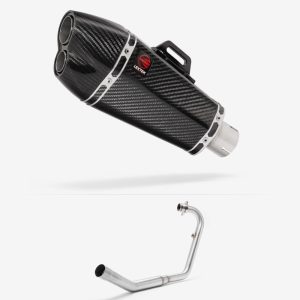 Lextek Carbon Fibre XP13C Exhaust System 210mm for Lexmoto ZSX-R 125