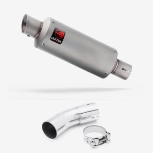 Lextek Stainless Steel GP1 Matt GP Stubby Exhaust 240mm with Link Pipe for Kawasaki Z900 RS (18-23)