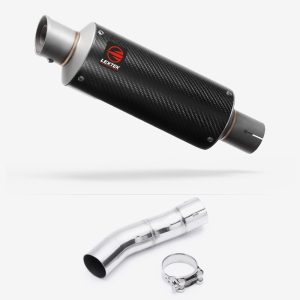 Lextek Carbon Fibre GP8C GP Stubby Exhaust 240mm with Link Pipe