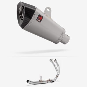 Lextek Stainless Steel XP10 Matt Exhaust System 210mm for Honda CBR500R (13-24)