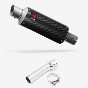 Lextek Carbon Fibre GP8C GP Stubby Exhaust 240mm with Link Pipe for BMW R 1250 GS (18-19)