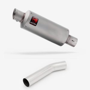 Lextek Stainless Steel GP1 Matt GP Stubby Exhaust 240mm with Link Pipe