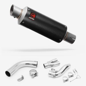 Lextek Carbon Fibre GP8C GP Stubby Exhaust 240mm with Link Pipe for Honda CB1000R (08-17)
