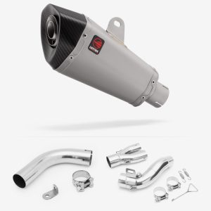 Lextek Stainless Steel XP10 Matt Exhaust 210mm with Link Pipe for Honda CB1000R (08-17)