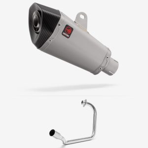 Lextek Stainless Steel XP10 Matt Exhaust System 210mm for Honda CB125F/GLR125 (15-19)