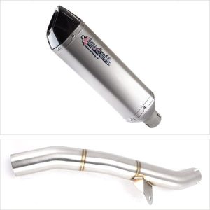Lextek Stainless Steel VP1 Matt Exhaust 300mm with Link Pipe for Honda CBR600 F/FR/FS (01-02)
