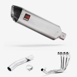 Lextek Stainless Steel VP1 Matt Exhaust System 300mm for Yamaha FZS 600 Fazer (97-03)