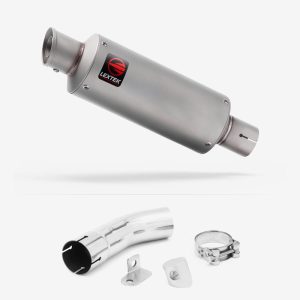 Lextek Stainless Steel GP1 Matt GP Stubby Exhaust 240mm with Link Pipe