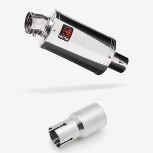 Lextek Stainless Steel OP4 Polished Exhaust 200mm with Link Pipe for Lexmoto Adrenaline (EFI) 125