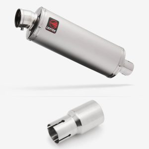 Lextek Stainless Steel OP1 Matt Exhaust 350mm with Link Pipe for Lexmoto Adrenaline (EFI) 125