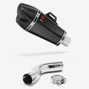 Lextek Carbon Fibre XP13C Exhaust 210mm with Link Pipe for Triumph Sprint ST 995i (98-04)