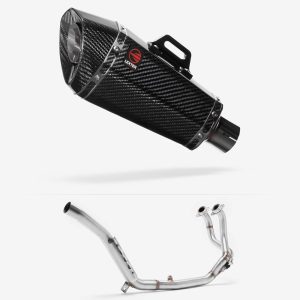 Lextek Carbon Fibre XP8C Exhaust System 210mm for Honda CRF1000 Africa Twin (16-19)