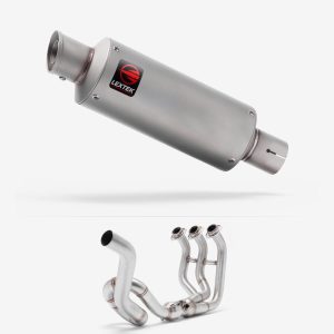 Lextek Stainless Steel GP1 Matt GP Stubby Exhaust System 240mm High Level