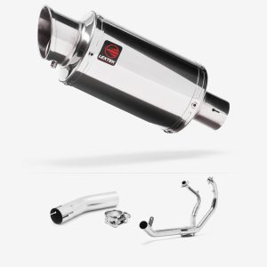 Lextek Stainless Steel YP4 Stubby Exhaust System 200mm for Lexmoto LXR 380