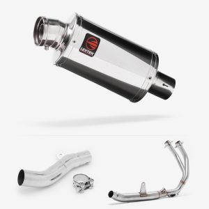 Lextek Stainless Steel OP4 Polished Exhaust System 200mm for Honda CB500X (16-18)