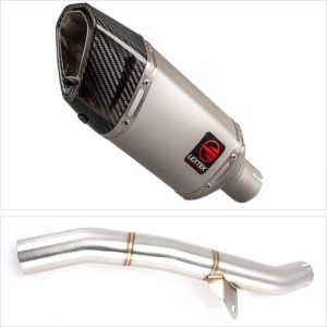 Lextek Stainless Steel SP5 Matt Exhaust 200mm with Link Pipe for Honda CBR600 F/FR/FS (01-02)