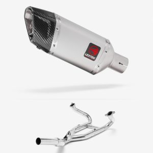 Lextek Stainless Steel SP5 Matt Exhaust System 200mm for BMW R 1200 GS (12-18) R 1200 R RS (14-18)