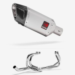 Lextek Stainless Steel SP5 Matt Exhaust System 200mm for Honda VFR 800 (98-01)