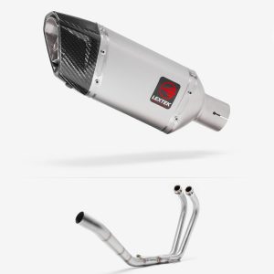 Lextek Stainless Steel SP5 Matt Exhaust System 200mm for Yamaha YZF R3 (15-18)