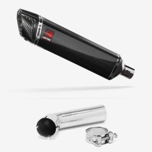 Lextek Carbon Fibre SP7C Gloss Exhaust 400mm with Link Pipe for Suzuki DL1050 V-Strom (20- )