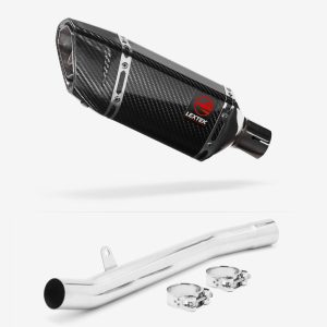 Lextek Carbon Fibre SP11C Gloss Exhaust 200mm with Link Pipe for Suzuki GSF1200 Bandit (96-06)