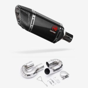 Lextek Carbon Fibre SP11C Gloss Exhaust 200mm with Link Pipe for Honda CBR1000 RR (08-13)