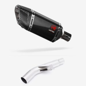 Lextek Carbon Fibre SP11C Gloss Exhaust 200mm with Link Pipe for Kawasaki Versys 1000 (15-18)