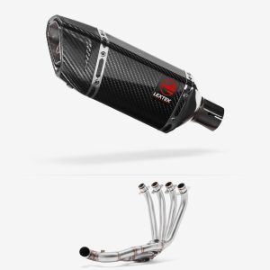 Lextek Carbon Fibre SP11C Gloss Exhaust System 200mm Low Level