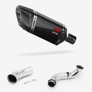 Lextek Carbon Fibre SP11C Gloss Exhaust 200mm with Link Pipe for KTM 790 Duke (18-21)