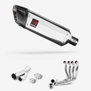 Lextek Stainless Steel SP4 Polished Exhaust System 300mm for BMW S1000R 2017-2020