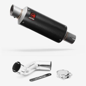Lextek Carbon Fibre GP8C GP Stubby Exhaust 240mm with Link Pipe for Kawasaki Ninja 1000/1100 SX