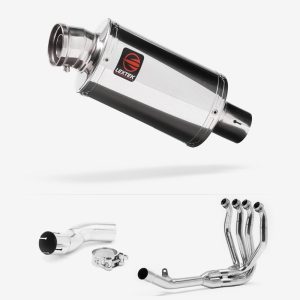 Lextek Stainless Steel OP4 Polished Exhaust System 200mm for Kawasaki Z H2 (20-24)