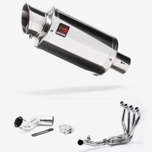 Lextek Stainless Steel YP4 Stubby Exhaust System 200mm for Kawasaki Ninja 1000SX (20- )