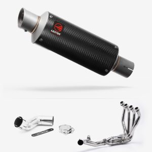 Lextek Carbon Fibre GP8C GP Stubby Exhaust System 240mm for Kawasaki Ninja 1000SX (20- )