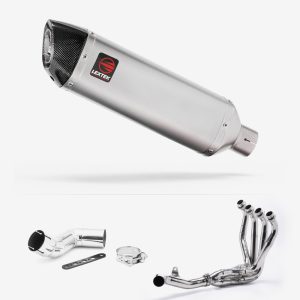 Lextek Stainless Steel VP1 Matt Exhaust System 300mm for Kawasaki Ninja 1000SX (20- )