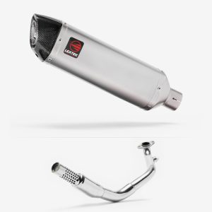 Lextek Stainless Steel VP1 Matt Exhaust System 300mm for Lexmoto Enigma 125
