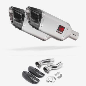 Lextek Matt Stainless Steel SP5 Exhaust 200mm with Link Pipes