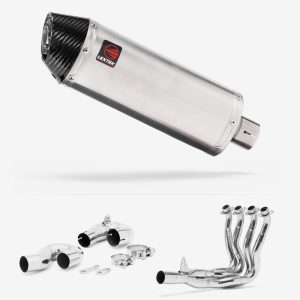 Lextek Stainless Steel RP2 Gloss Oval Exhaust System 300mm for Honda CBR1000RR Fireblade (14-16)